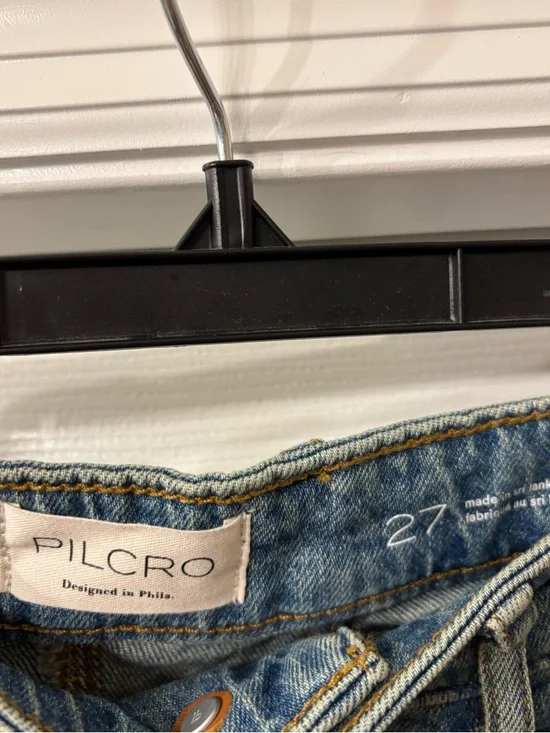 Pilcro Azura High Rise Wide Leg Track Stripe Jeans Size 27 - Picture 6 of 8